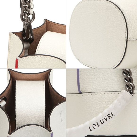 Loeuvre Sac de Lumiere Mini Bucket Bag - White Multicolor - Picture 2 of 12